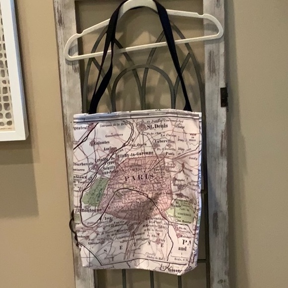 Paris Map Tote Bag - Picture 2 of 4